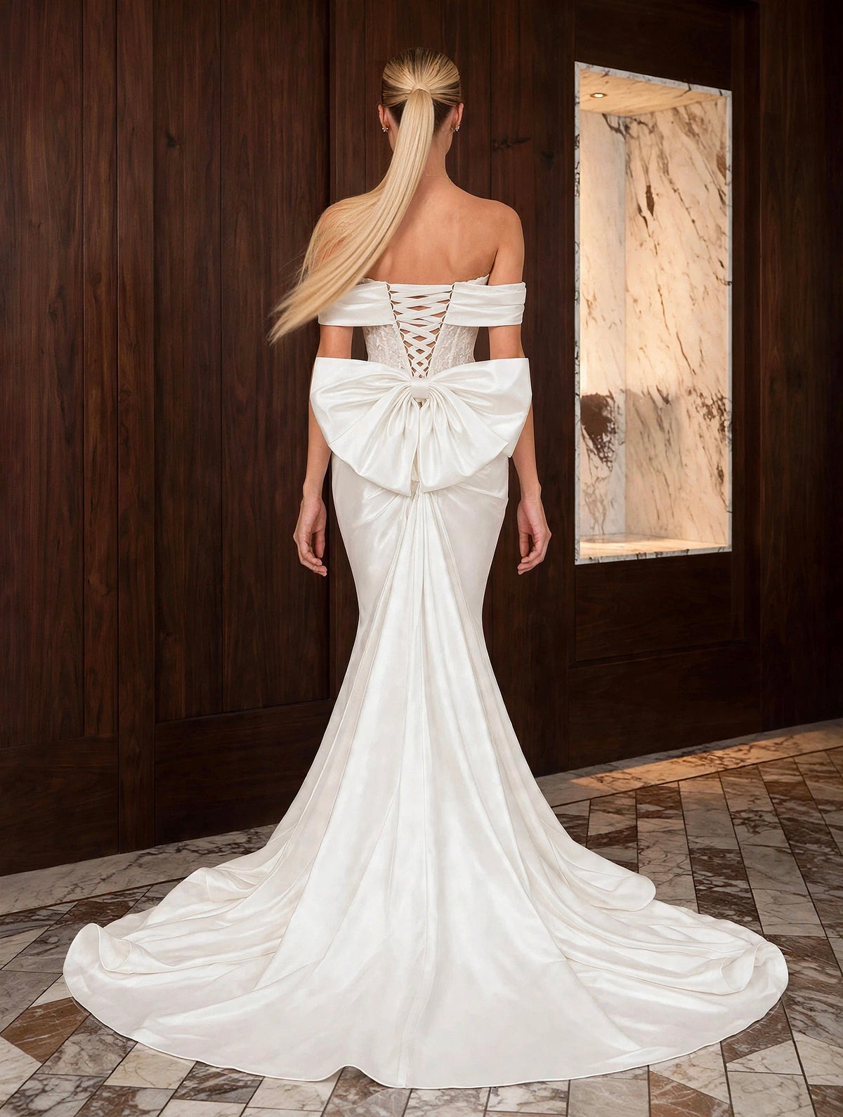Rochie ISADORA - Ivory Draped Couture