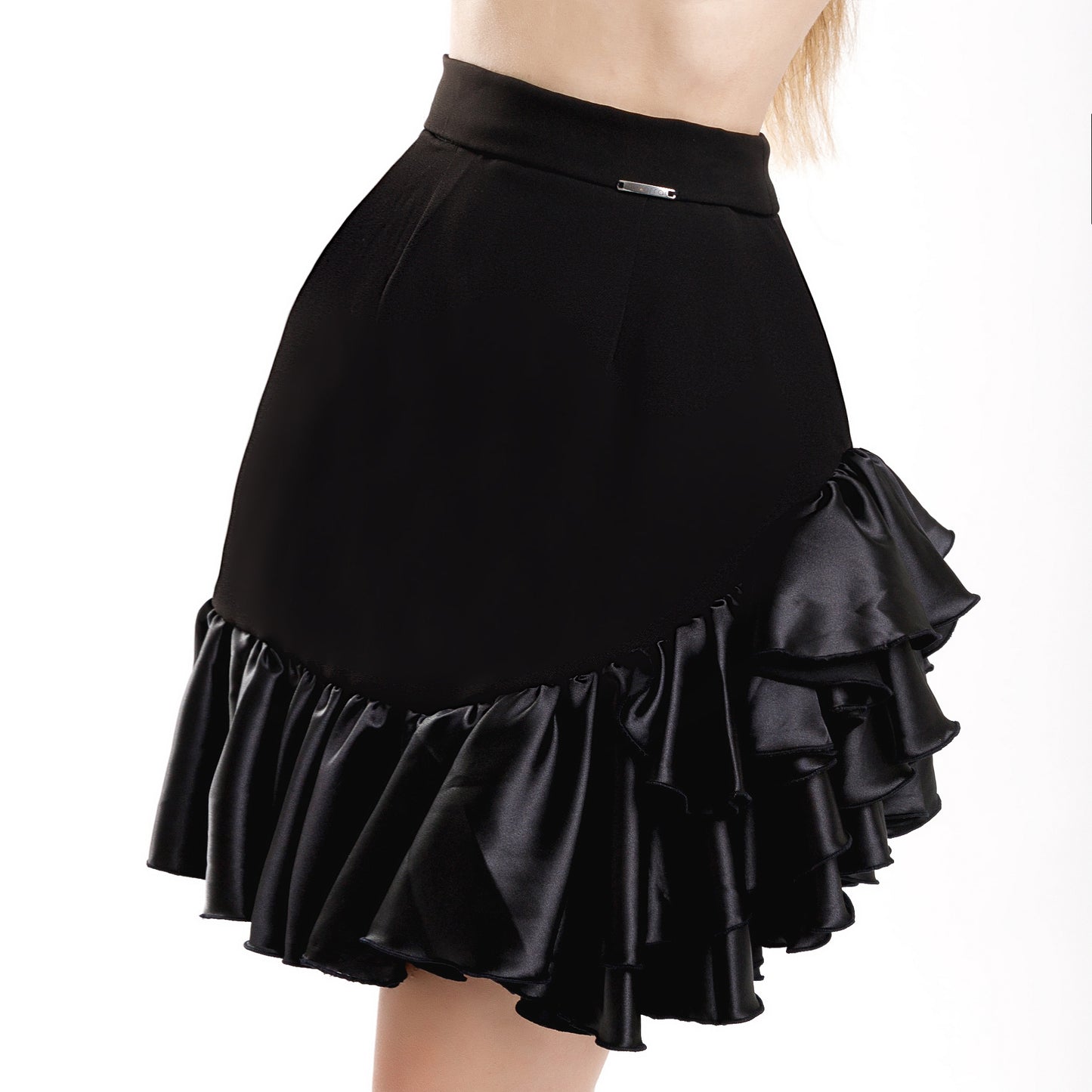 Fusta cu talie inalta - neagra