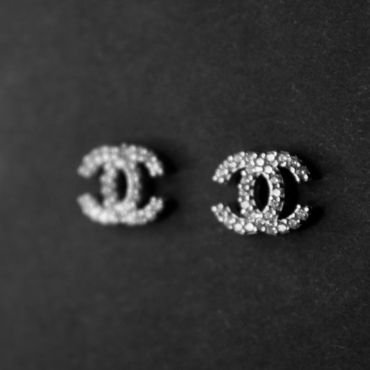 Cercei Chanel din argint - CHANEL Crystal Maxi