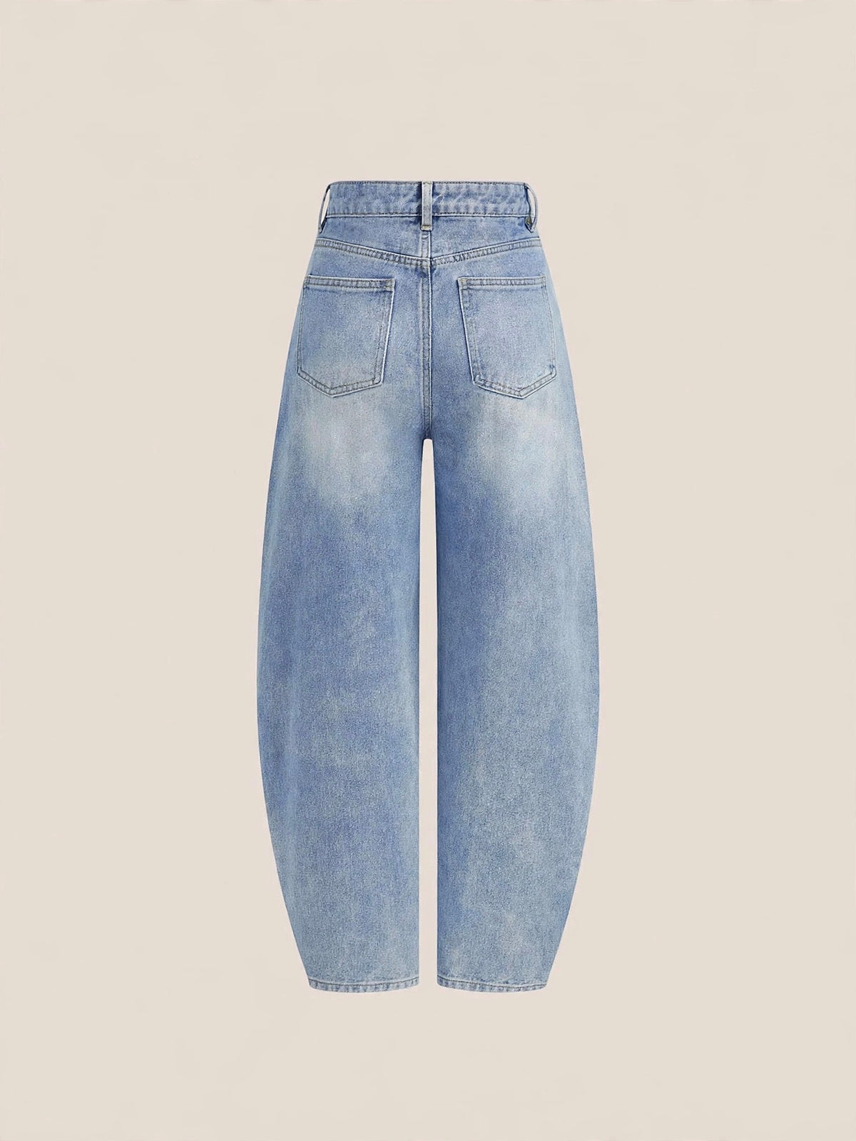 Compleu din 2 piese, cămașă și pantaloni lungi din denim - alb/albastru