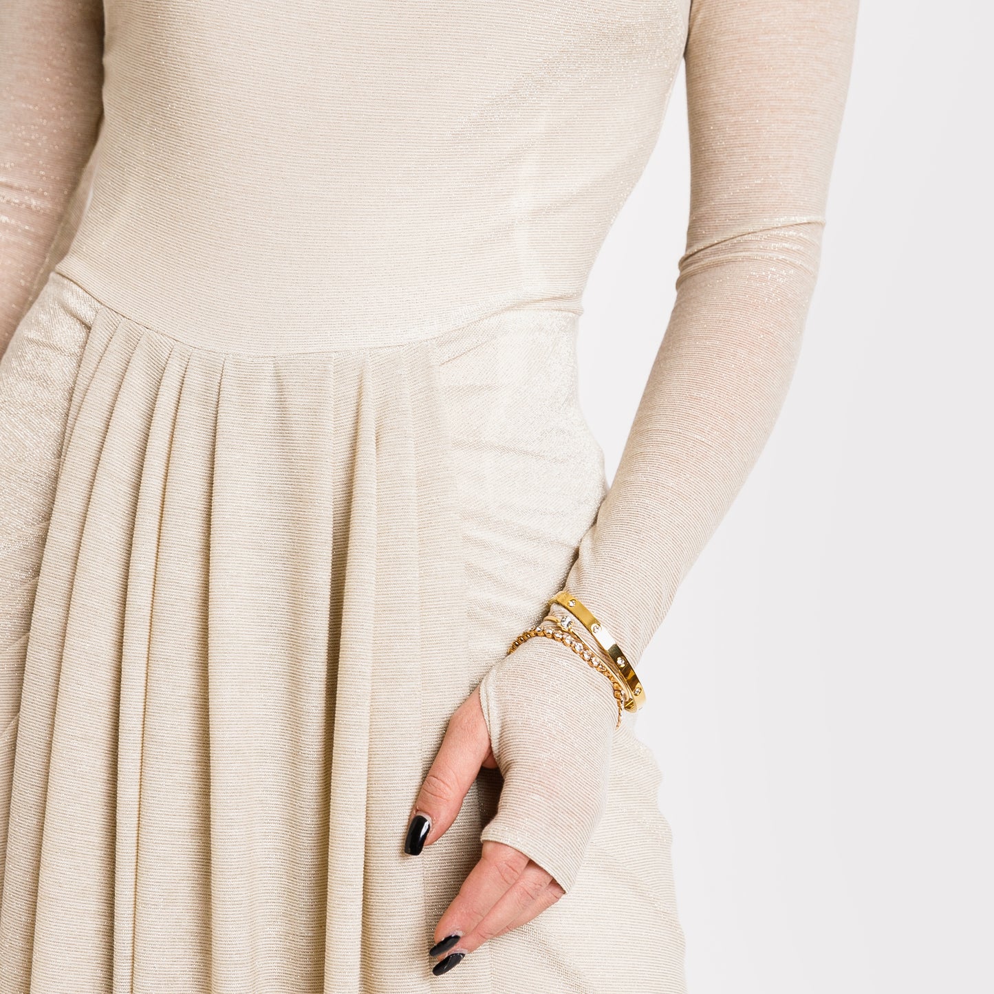 Rochie mulata, romaine - crème