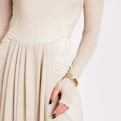 Rochie mulata, romaine - crème