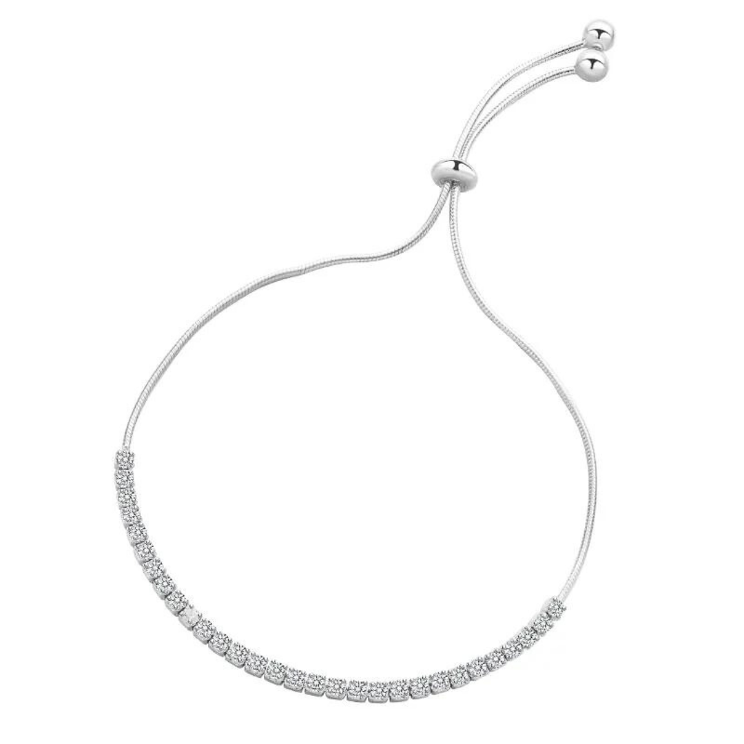 Bratara din argint ajustabila - Pendant Bracelet Full Diamond