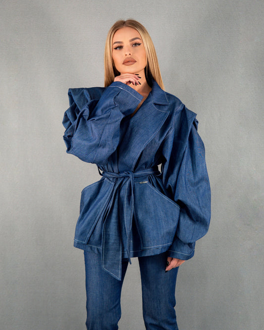 Geacă cu mâneci lungi - denim albastru