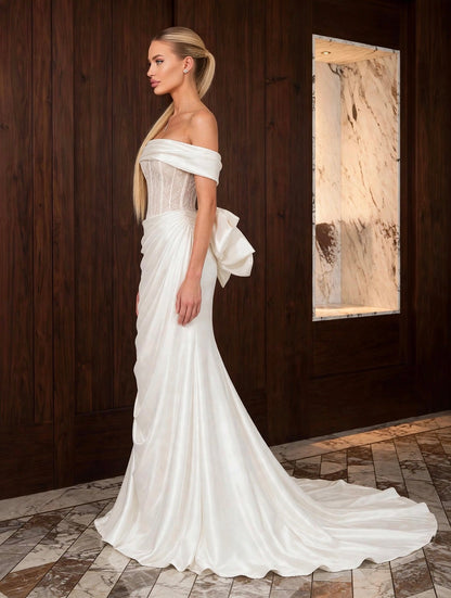 Rochie ISADORA - Ivory Draped Couture