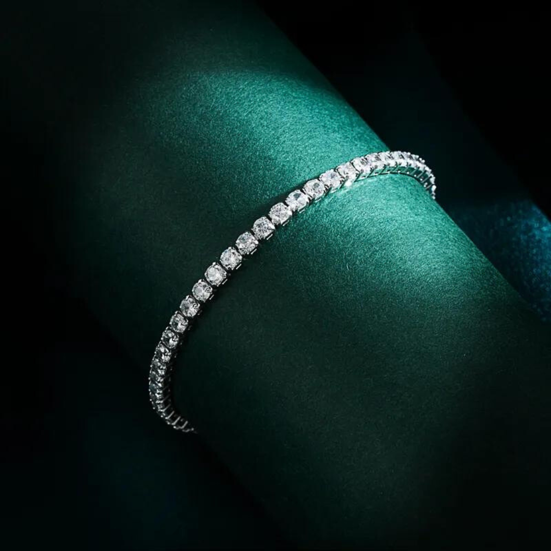 Bratara din argint cu diamante - Sparkling Elegance