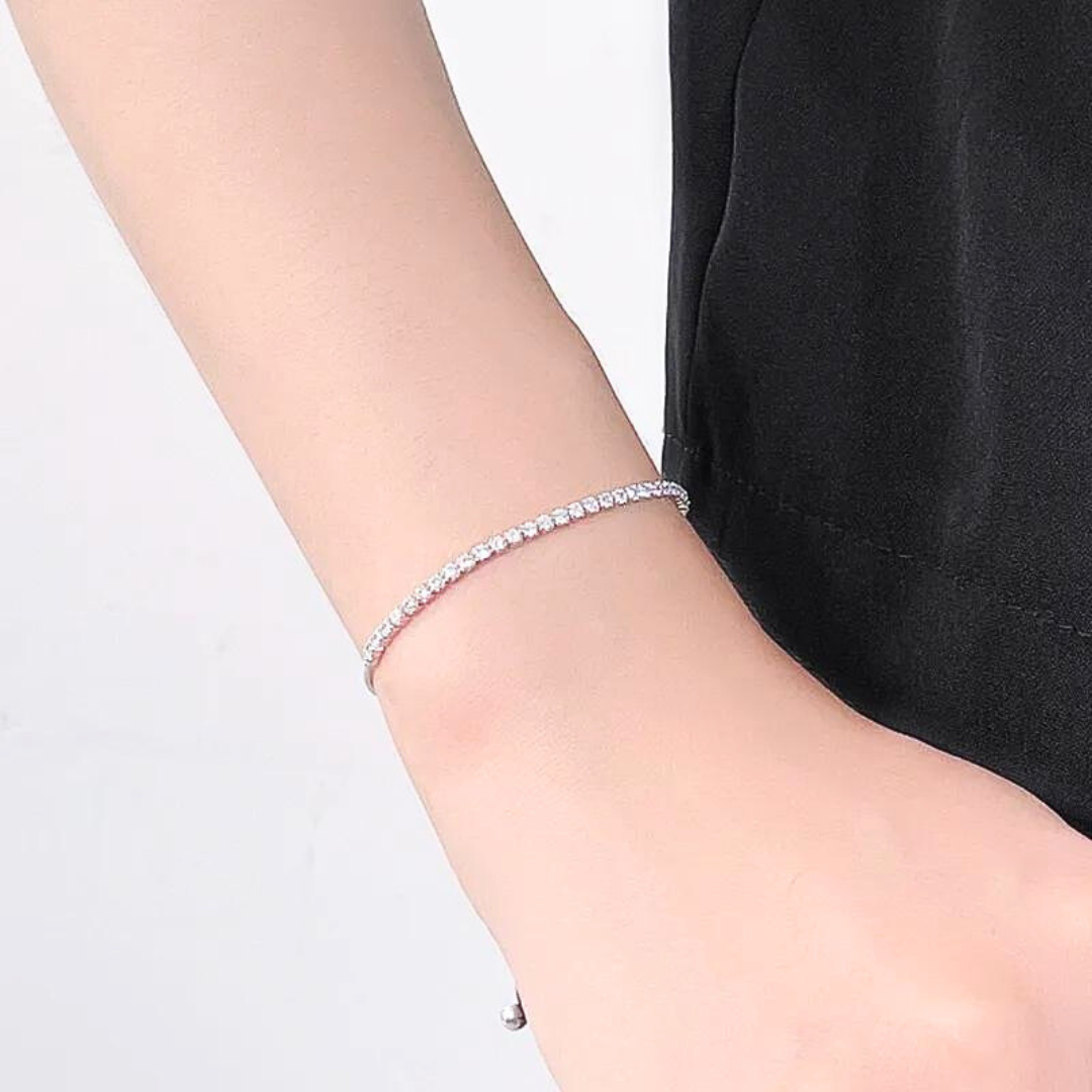 Bratara din argint ajustabila - Pendant Bracelet Full Diamond