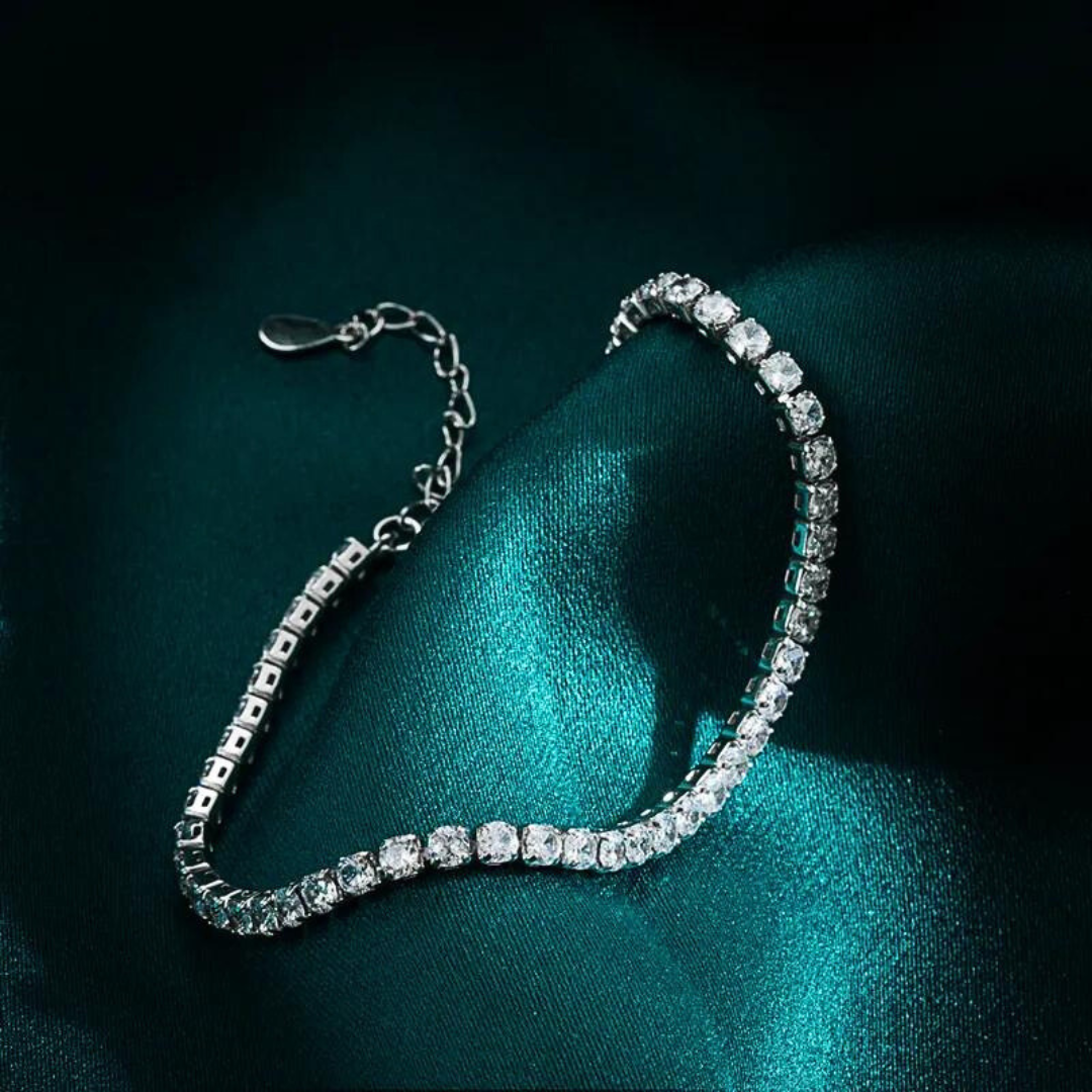 Bratara din argint cu diamante - Sparkling Elegance