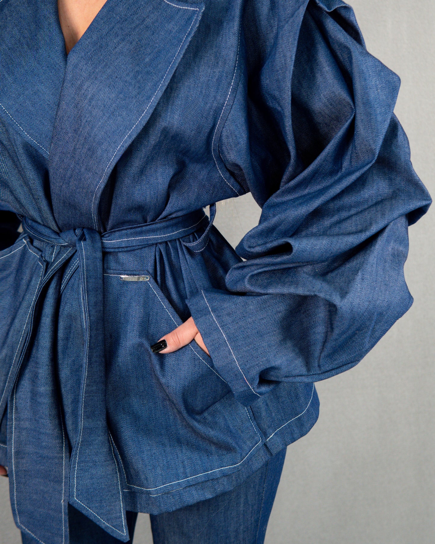 Geacă cu mâneci lungi - denim albastru