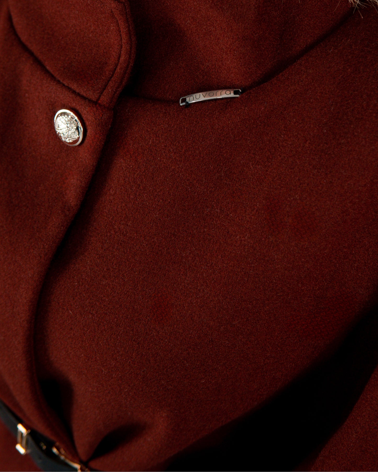 Trench reglabil și curea - vișiniu