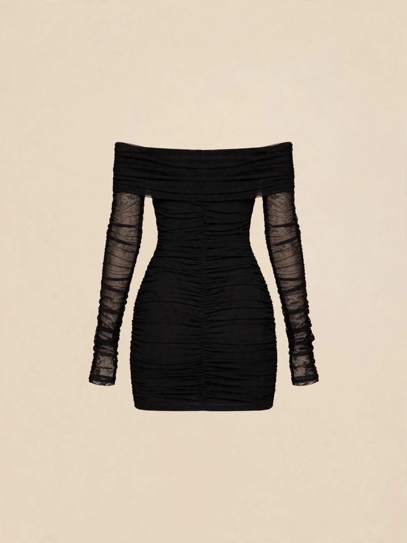 Rochie mini cu accesorii aurii - negru