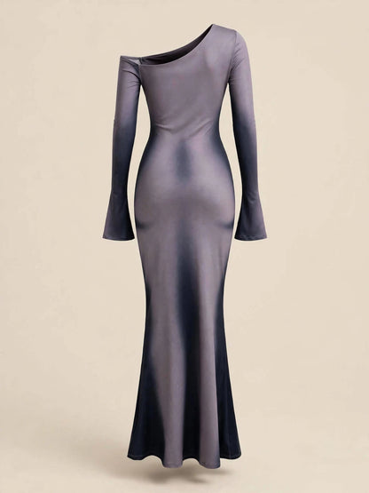 Rochie mânecă lungă sirenă - ombre