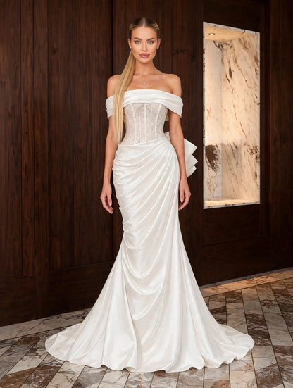 Rochie ISADORA - Ivory Draped Couture