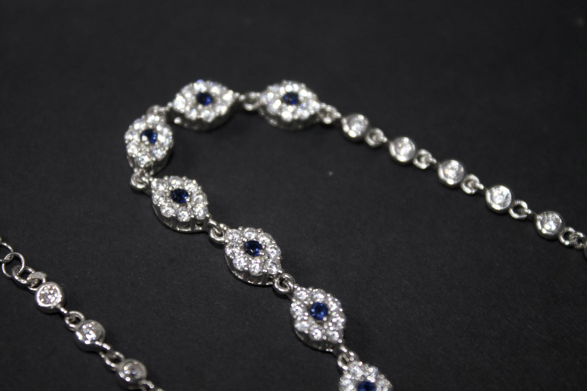 Bratara din argint ochi norocos - Blue Eye Charm