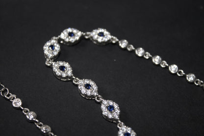 Bratara din argint ochi norocos - Blue Eye Charm