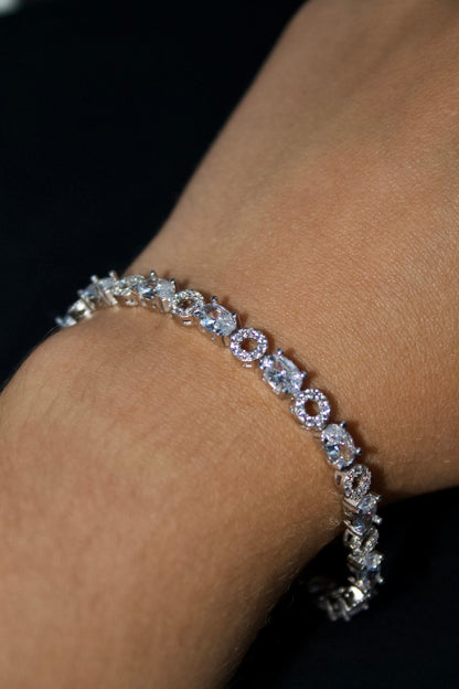 Bratara din argint cu pietre - Circle Brilliance