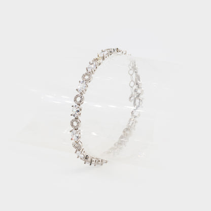 Bratara din argint cu pietre - Circle Brilliance