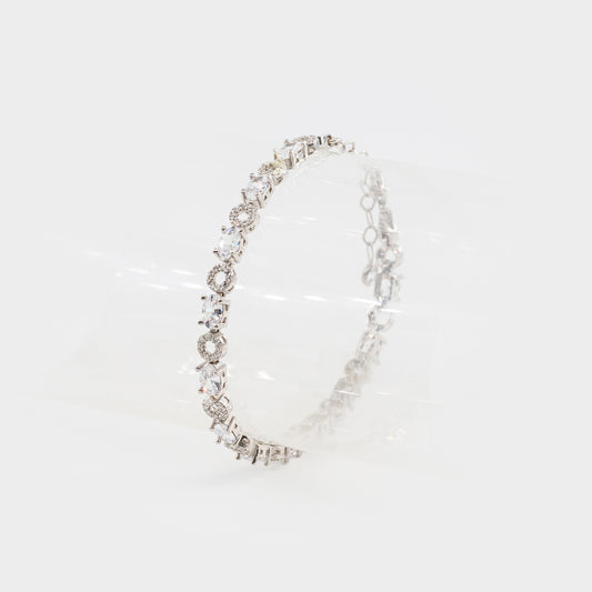 Bratara din argint cu pietre - Circle Brilliance