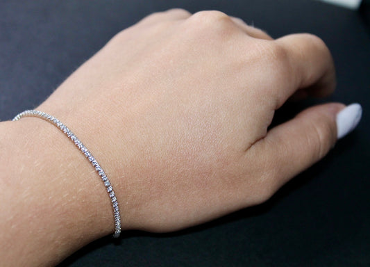 Bratara din argint cu pietre - Dainty Diamond