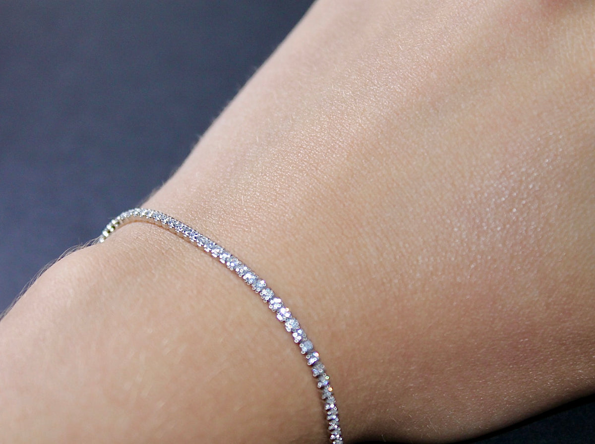 Bratara din argint cu pietre - Dainty Diamond