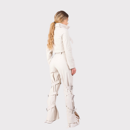 Compleu din 2 piese, geaca si pantaloni - crem