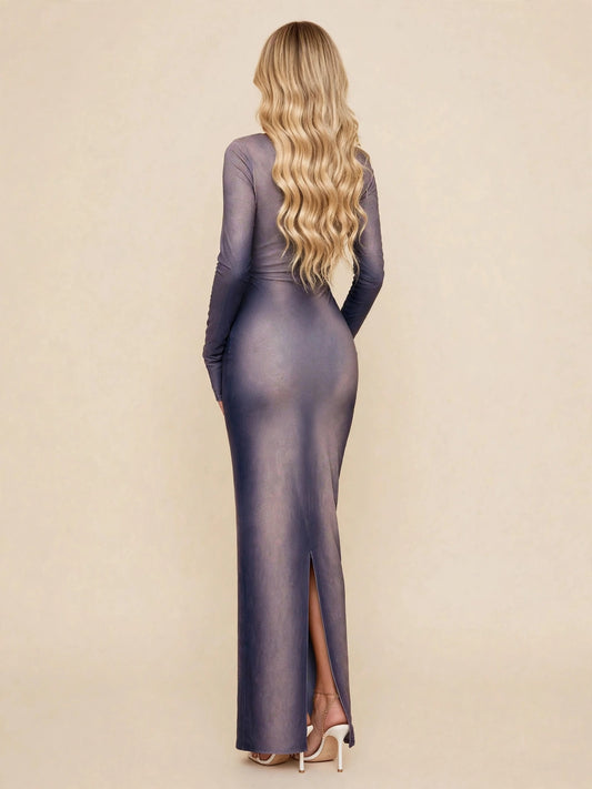 Rochie mânecă lungă sirenă - ombre
