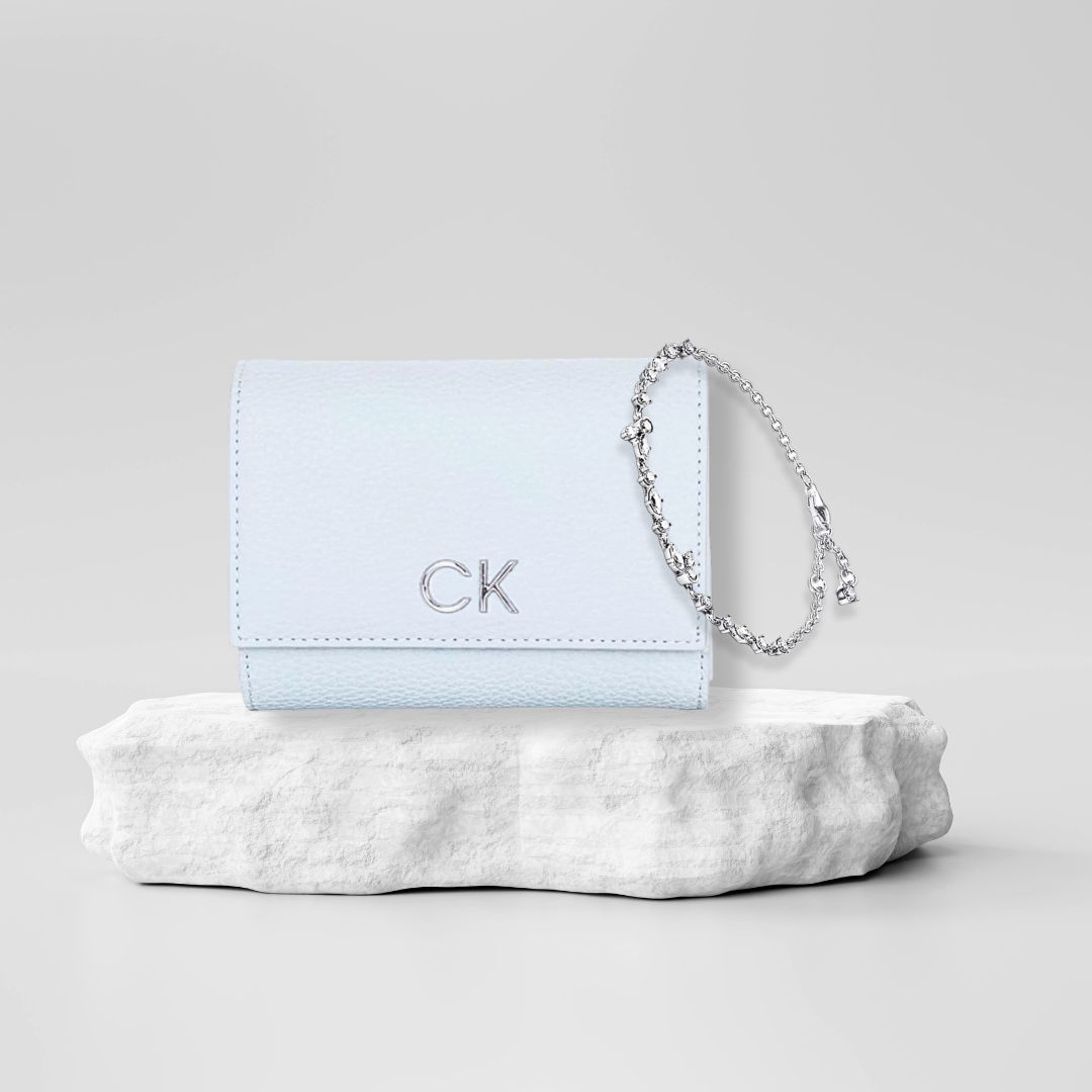 Set cadou - brățara SilverGems + portmoneu Calvin Klein