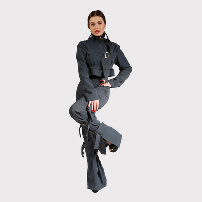 Compleu din 2 piese, geaca si pantaloni – gri