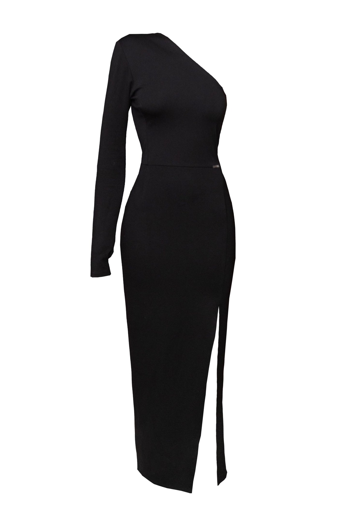Rochie mulata, crapata pe picior - neagra