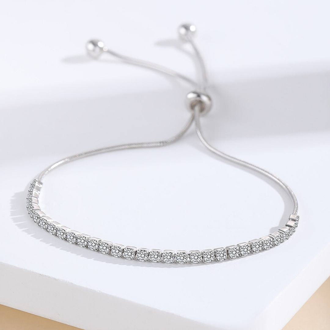 Bratara din argint ajustabila - Pendant Bracelet Full Diamond