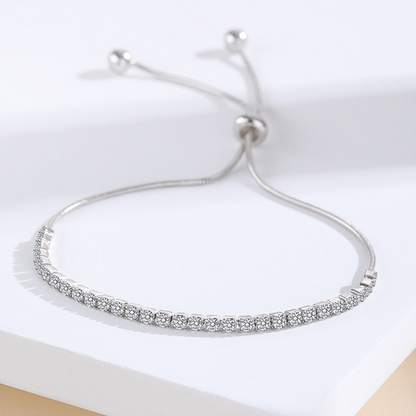 Bratara din argint ajustabila - Pendant Bracelet Full Diamond