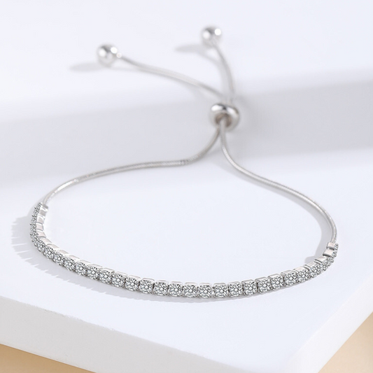 Bratara din argint ajustabila - Pendant Bracelet Full Diamond