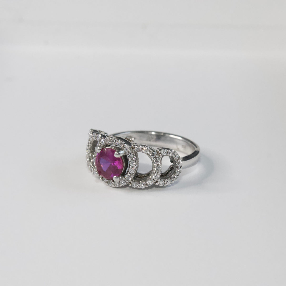 Inel din argint cu piatra roz - Rose Quartz