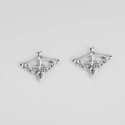 Cercei din argint cu pietre - Silver Arrowheart