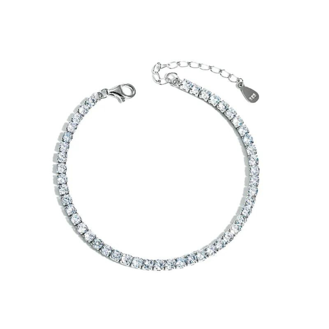 Bratara din argint cu diamante - Sparkling Elegance