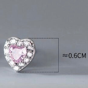 Cercei din argint cu pietre roz- Spike Pink