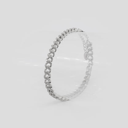 Bratara din argint cu diamante - Tennis Chain