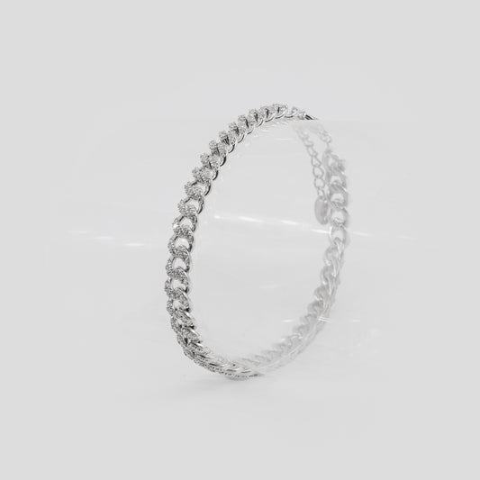 Bratara din argint cu diamante - Tennis Chain